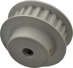 Power Drive - 20 Tooth, 1/4" Inside x 1.253" Outside Diam, Timing Belt Pulley - 1/4, 3/8" Belt Width, 1.273" Pitch Diam, Steel & Cast Iron - Eagle Tool & Supply