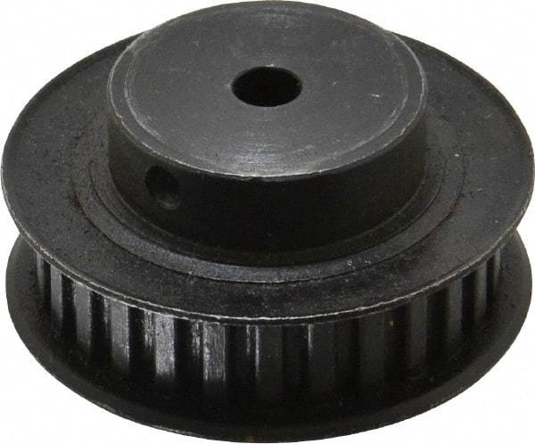 Power Drive - 28 Tooth, 1/4" Inside x 1.763" Outside Diam, Timing Belt Pulley - 1/4, 3/8" Belt Width, 1.783" Pitch Diam, Steel & Cast Iron - Eagle Tool & Supply