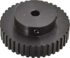 Power Drive - 40 Tooth, 5/16" Inside x 2.526" Outside Diam, Timing Belt Pulley - 1/4, 3/8" Belt Width, 2.546" Pitch Diam, Steel & Cast Iron - Eagle Tool & Supply