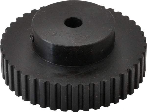 Power Drive - 42 Tooth, 5/16" Inside x 2.654" Outside Diam, Timing Belt Pulley - 1/4, 3/8" Belt Width, 2.674" Pitch Diam, Steel & Cast Iron - Eagle Tool & Supply