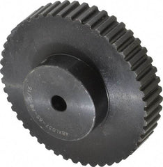 Power Drive - 48 Tooth, 5/16" Inside x 3.036" Outside Diam, Timing Belt Pulley - 1/4, 3/8" Belt Width, 3.056" Pitch Diam, Steel & Cast Iron - Eagle Tool & Supply