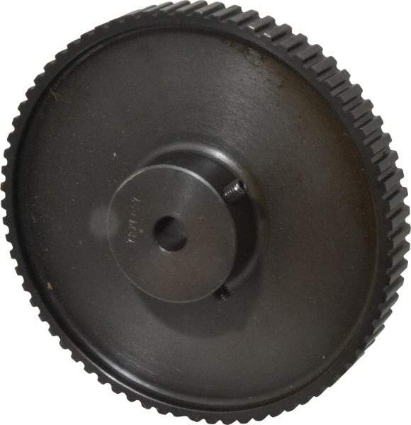 Power Drive - 72 Tooth, 3/8" Inside x 4.564" Outside Diam, Timing Belt Pulley - 1/4, 3/8" Belt Width, 4.584" Pitch Diam, Steel & Cast Iron - Eagle Tool & Supply