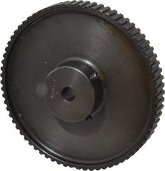 Power Drive - 72 Tooth, 3/8" Inside x 4.564" Outside Diam, Timing Belt Pulley - 1/4, 3/8" Belt Width, 4.584" Pitch Diam, Steel & Cast Iron - Eagle Tool & Supply
