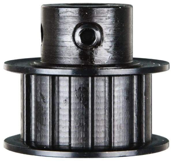 Power Drive - 10 Tooth, 3/8" Inside x 1.164" Outside Diam, Timing Belt Pulley - 1/2" Belt Width, 1.194" Pitch Diam, Steel & Cast Iron - Eagle Tool & Supply