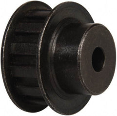 Power Drive - 13 Tooth, 3/8" Inside x 1.522" Outside Diam, Timing Belt Pulley - 1/2" Belt Width, 1.552" Pitch Diam, Steel & Cast Iron - Eagle Tool & Supply