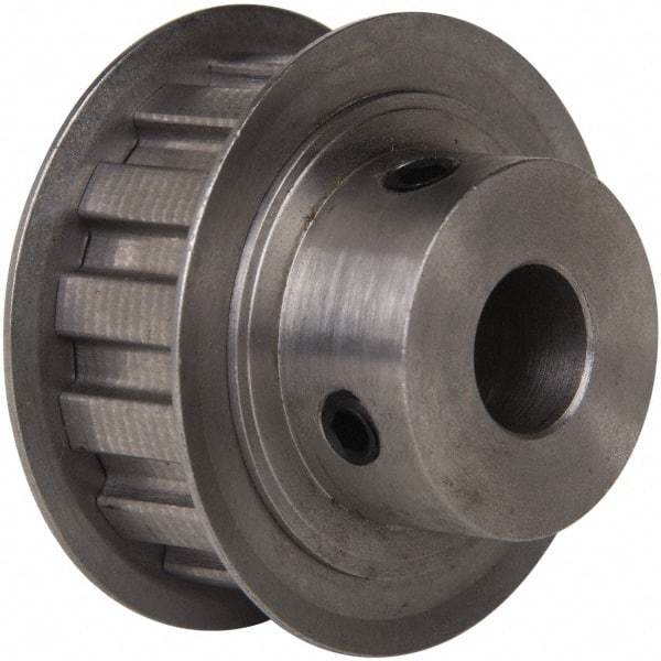 Power Drive - 14 Tooth, 1/2" Inside x 1.641" Outside Diam, Timing Belt Pulley - 1/2" Belt Width, 1.671" Pitch Diam, Steel & Cast Iron - Eagle Tool & Supply