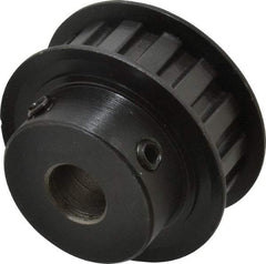 Power Drive - 15 Tooth, 1/2" Inside x 1.76" Outside Diam, Timing Belt Pulley - 1/2" Belt Width, 1.79" Pitch Diam, Steel & Cast Iron - Eagle Tool & Supply