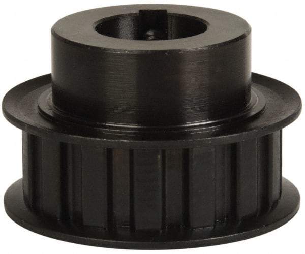 Power Drive - 15 Tooth, 3/4" Inside x 1.76" Outside Diam, Timing Belt Pulley - 1/2" Belt Width, 1.79" Pitch Diam, Steel & Cast Iron - Eagle Tool & Supply