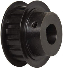 Power Drive - 16 Tooth, 5/8" Inside x 1.88" Outside Diam, Timing Belt Pulley - 1/2" Belt Width, 1.91" Pitch Diam, Steel & Cast Iron - Eagle Tool & Supply