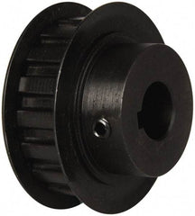 Power Drive - 17 Tooth, 5/8" Inside x 2" Outside Diam, Timing Belt Pulley - 1/2" Belt Width, 2.029" Pitch Diam, Steel & Cast Iron - Eagle Tool & Supply