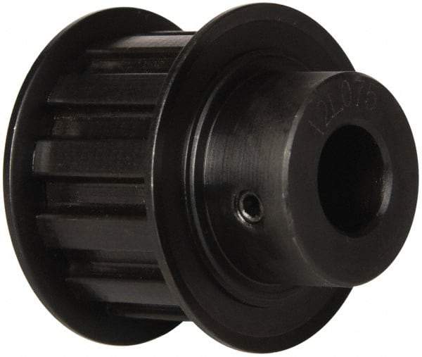 Power Drive - 12 Tooth, 1/2" Inside x 1.402" Outside Diam, Timing Belt Pulley - 3/4" Belt Width, 1.432" Pitch Diam, Steel & Cast Iron - Eagle Tool & Supply