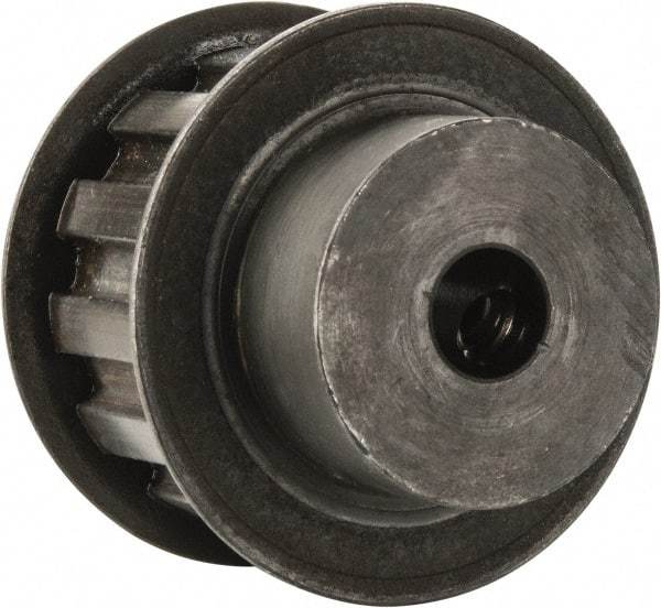 Power Drive - 13 Tooth, 3/8" Inside x 1.522" Outside Diam, Timing Belt Pulley - 3/4" Belt Width, 1.552" Pitch Diam, Steel & Cast Iron - Eagle Tool & Supply
