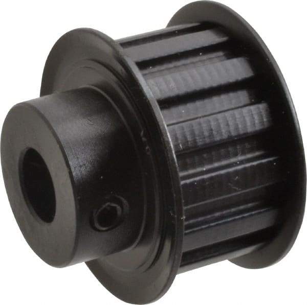 Power Drive - 14 Tooth, 1/2" Inside x 1.641" Outside Diam, Timing Belt Pulley - 3/4" Belt Width, 1.671" Pitch Diam, Steel & Cast Iron - Eagle Tool & Supply