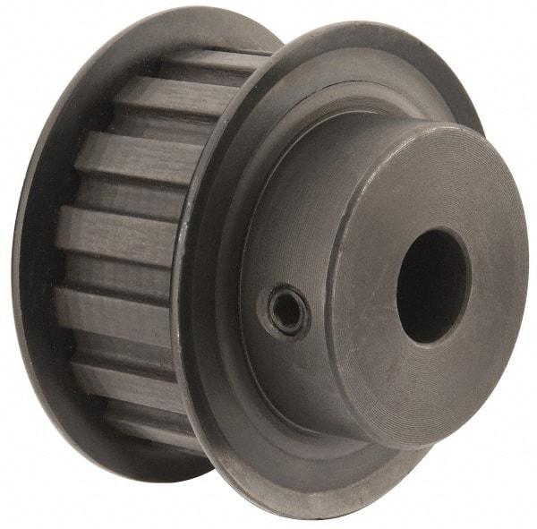 Power Drive - 16 Tooth, 1/2" Inside x 1.88" Outside Diam, Timing Belt Pulley - 3/4" Belt Width, 1.91" Pitch Diam, Steel & Cast Iron - Eagle Tool & Supply
