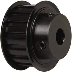 Power Drive - 17 Tooth, 1/2" Inside x 2" Outside Diam, Timing Belt Pulley - 3/4" Belt Width, 2.029" Pitch Diam, Steel & Cast Iron - Eagle Tool & Supply