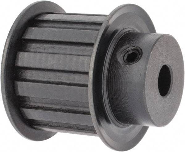Power Drive - 13 Tooth, 3/8" Inside x 1.522" Outside Diam, Timing Belt Pulley - 1" Belt Width, 1.552" Pitch Diam, Steel & Cast Iron - Eagle Tool & Supply