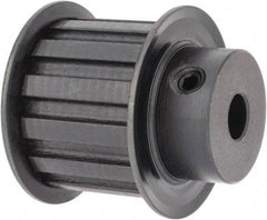 Power Drive - 13 Tooth, 3/8" Inside x 1.522" Outside Diam, Timing Belt Pulley - 1" Belt Width, 1.552" Pitch Diam, Steel & Cast Iron - Eagle Tool & Supply