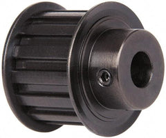 Power Drive - 14 Tooth, 1/2" Inside x 1.641" Outside Diam, Timing Belt Pulley - 1" Belt Width, 1.671" Pitch Diam, Steel & Cast Iron - Eagle Tool & Supply