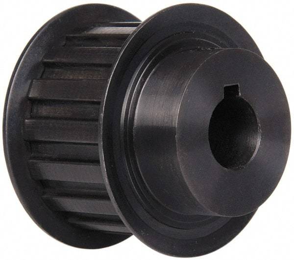 Power Drive - 16 Tooth, 5/8" Inside x 1.88" Outside Diam, Timing Belt Pulley - 1" Belt Width, 1.91" Pitch Diam, Steel & Cast Iron - Eagle Tool & Supply