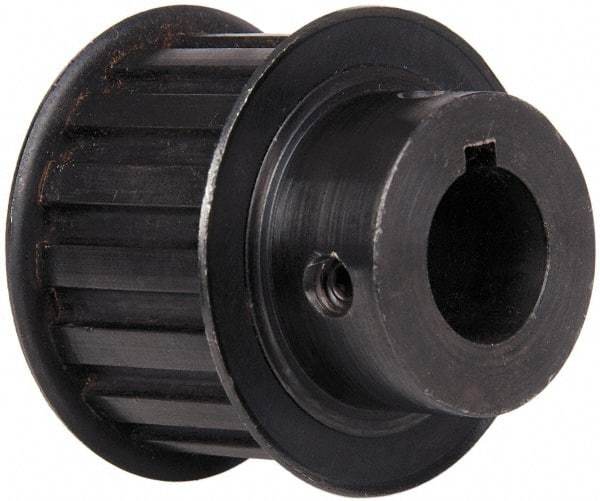 Power Drive - 16 Tooth, 3/4" Inside x 1.88" Outside Diam, Timing Belt Pulley - 1" Belt Width, 1.91" Pitch Diam, Steel & Cast Iron - Eagle Tool & Supply