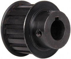 Power Drive - 16 Tooth, 3/4" Inside x 1.88" Outside Diam, Timing Belt Pulley - 1" Belt Width, 1.91" Pitch Diam, Steel & Cast Iron - Eagle Tool & Supply