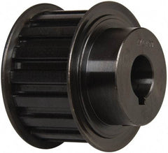 Power Drive - 17 Tooth, 5/8" Inside x 2" Outside Diam, Timing Belt Pulley - 1" Belt Width, 2.029" Pitch Diam, Steel & Cast Iron - Eagle Tool & Supply