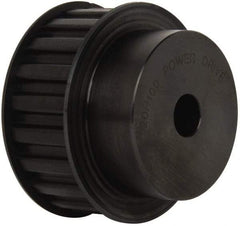 Power Drive - 20 Tooth, 5/8" Inside x 3.129" Outside Diam, Timing Belt Pulley - 3/4, 1" Belt Width, 3.183" Pitch Diam, Steel & Cast Iron - Eagle Tool & Supply
