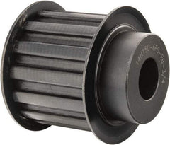 Power Drive - 14 Tooth, 3/4" Inside x 2.174" Outside Diam, Timing Belt Pulley - 1-1/2" Belt Width, 2.228" Pitch Diam, Steel & Cast Iron - Eagle Tool & Supply
