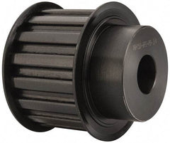 Power Drive - 16 Tooth, 3/4" Inside x 2.492" Outside Diam, Timing Belt Pulley - 1-1/2" Belt Width, 2.546" Pitch Diam, Steel & Cast Iron - Eagle Tool & Supply