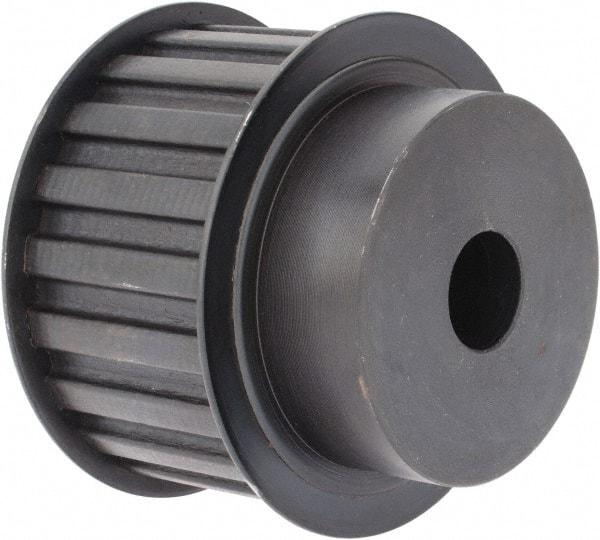 Power Drive - 20 Tooth, 3/4" Inside x 3.129" Outside Diam, Timing Belt Pulley - 1-1/2" Belt Width, 3.183" Pitch Diam, Steel & Cast Iron - Eagle Tool & Supply