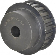 Power Drive - 21 Tooth, 3/4" Inside x 3.288" Outside Diam, Timing Belt Pulley - 3/4, 1" Belt Width, 3.342" Pitch Diam, Steel & Cast Iron - Eagle Tool & Supply