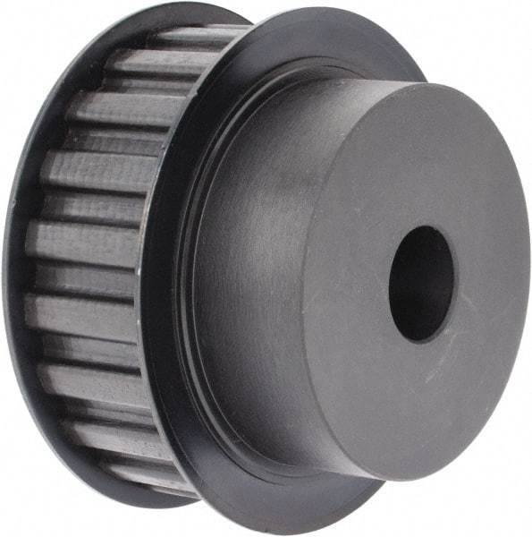 Power Drive - 22 Tooth, 3/4" Inside x 3.447" Outside Diam, Timing Belt Pulley - 3/4, 1" Belt Width, 3.501" Pitch Diam, Steel & Cast Iron - Eagle Tool & Supply