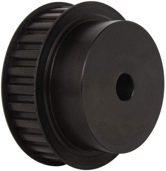 Power Drive - 28 Tooth, 3/4" Inside x 4.402" Outside Diam, Timing Belt Pulley - 3/4, 1" Belt Width, 4.456" Pitch Diam, Steel & Cast Iron - Eagle Tool & Supply