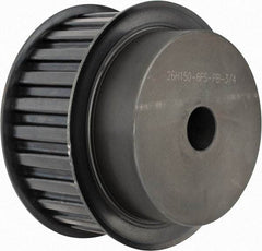 Power Drive - 26 Tooth, 3/4" Inside x 4.084" Outside Diam, Timing Belt Pulley - 1-1/2" Belt Width, 4.138" Pitch Diam, Steel & Cast Iron - Eagle Tool & Supply
