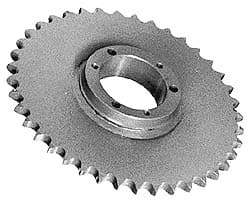 Browning - 35 Teeth, 3/4" Chain Pitch, Chain Size 60, Bushed Steel Roller-Chain Sprockets - Eagle Tool & Supply