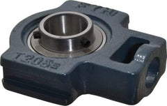 Value Collection - 2-1/4" Wide, Cast Iron Ball Bearing Take Up Unit - 1-3/32" Outside Diam - Eagle Tool & Supply