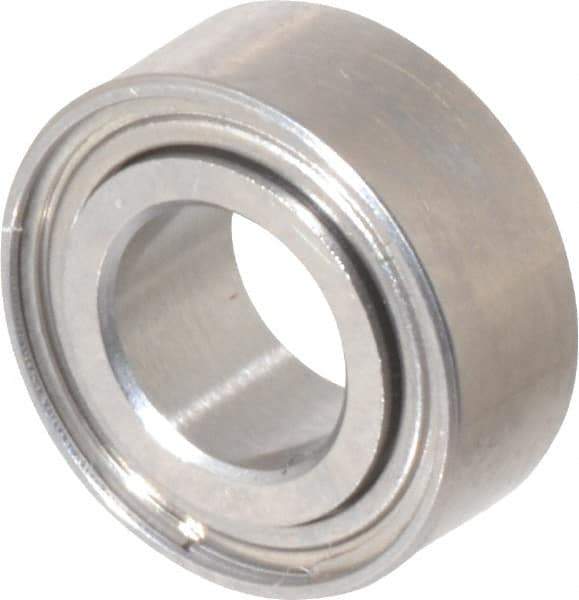 Value Collection - 5/32" Bore Diam, 5/16" OD, Double Shield Miniature Radial Ball Bearing - 1/8" Wide, 1 Row, Round Bore, 29 Lb Static Capacity, 81 Lb Dynamic Capacity - Eagle Tool & Supply