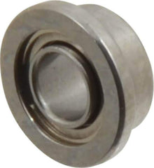 Value Collection - 3/32" Bore Diam, 3/16" OD, Double Shield Miniature Radial Ball Bearing - 3/32" Wide, With Flange, 1 Row, Round Bore, 10 Lb Static Capacity, 31 Lb Dynamic Capacity - Eagle Tool & Supply