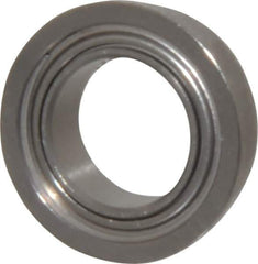 Value Collection - 5/16" Bore Diam, 1/2" OD, Double Shield Miniature Radial Ball Bearing - 5/32" Wide, With Flange, 1 Row, Round Bore, 52 Lb Static Capacity, 122 Lb Dynamic Capacity - Eagle Tool & Supply