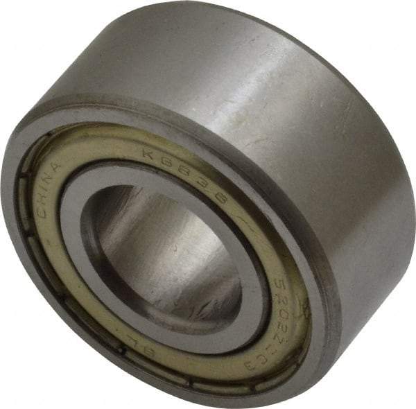 Tritan - 15mm Bore Diam, 35mm OD, Double Shield Angular Contact Radial Ball Bearing - 15.9mm Wide, 2 Rows, Round Bore, 1,500 Lb Static Capacity, 2,600 Lb Dynamic Capacity - Eagle Tool & Supply