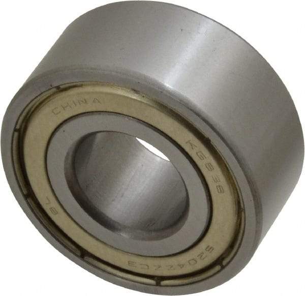 Tritan - 20mm Bore Diam, 47mm OD, Double Shield Angular Contact Radial Ball Bearing - 20.6mm Wide, 2 Rows, Round Bore, 2,700 Lb Static Capacity, 4,400 Lb Dynamic Capacity - Eagle Tool & Supply