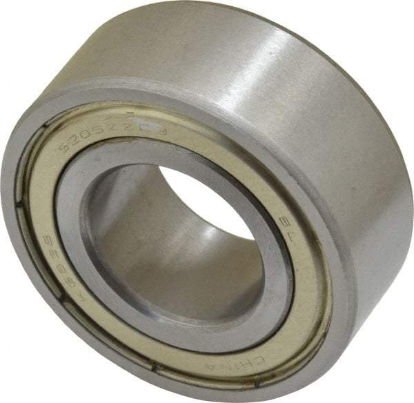 Tritan - 25mm Bore Diam, 52mm OD, Double Shield Angular Contact Radial Ball Bearing - 20.6mm Wide, 2 Rows, Round Bore, 3,200 Lb Static Capacity, 4,700 Lb Dynamic Capacity - Eagle Tool & Supply