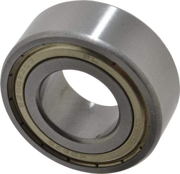 Tritan - 30mm Bore Diam, 62mm OD, Double Shield Angular Contact Radial Ball Bearing - 23.8mm Wide, 2 Rows, Round Bore, 4,600 Lb Static Capacity, 6,400 Lb Dynamic Capacity - Eagle Tool & Supply