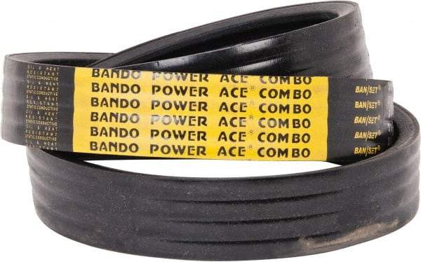 Bando - Section CX, 7/8" Wide, 137" Outside Length, V-Belt - Black, No. CX133 - Eagle Tool & Supply