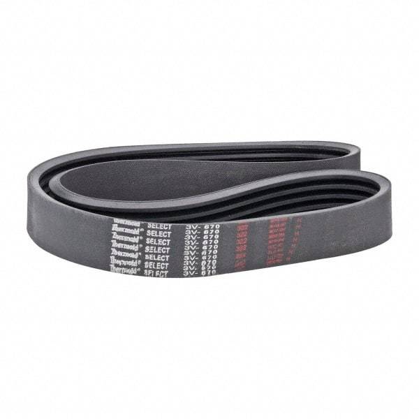 Value Collection - Section 3V, V-Belt - Neoprene Rubber, Narrow Banded, No. 3V670 - Eagle Tool & Supply