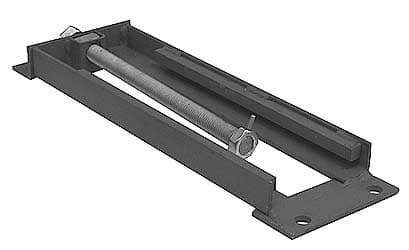 Made in USA - 4-3/4" Wide, Steel Bearing Take Up Frame - Eagle Tool & Supply