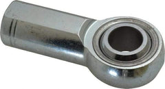 Made in USA - 3/4" ID, 1-3/4" Max OD, 28,090 Lb Max Static Cap, Plain Female Spherical Rod End - 3/4-16 RH, Alloy Steel with Steel Raceway - Eagle Tool & Supply