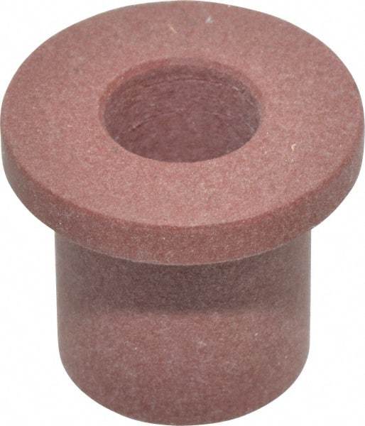 Bunting Bearing - 3/8" Inside x 5/8" Outside Diam, PTFE Sleeve Bearing - 7/8" Flange Outside Diam, 1/8" Flange Thickness, 3/4" OAL - Eagle Tool & Supply