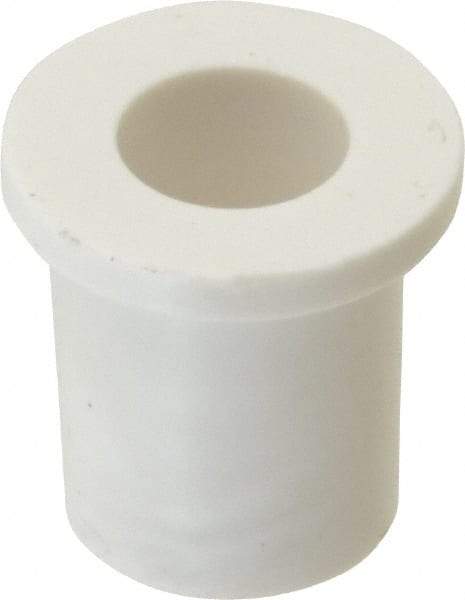 Bunting Bearing - 1/2" Inside x 3/4" Outside Diam, PTFE Sleeve Bearing - 1" Flange Outside Diam, 1/8" Flange Thickness, 1" OAL - Eagle Tool & Supply