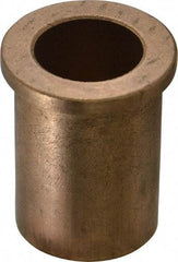 Boston Gear - 1" Inside x 1-3/8" Outside Diam, Oil Impregnated Bronze SAE-841 Flanged Sleeve Bearing - 1-5/8" Flange Outside Diam, 3/16" Flange Thickness, 2" OAL - Eagle Tool & Supply